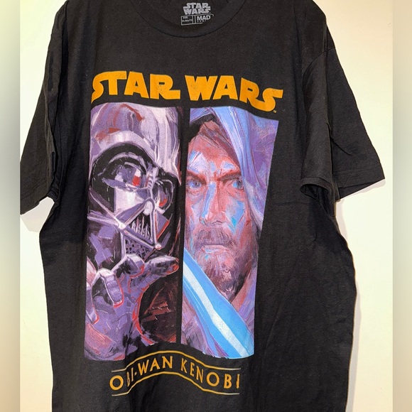 New Star Wars Obi Wan Kenobi and Darth Vader shirt sz XL - Picture 3 of 3